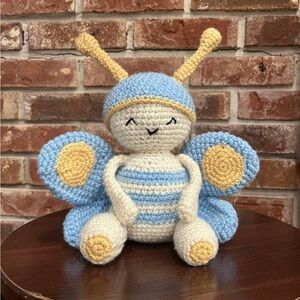 Handmade butterfly plush toy